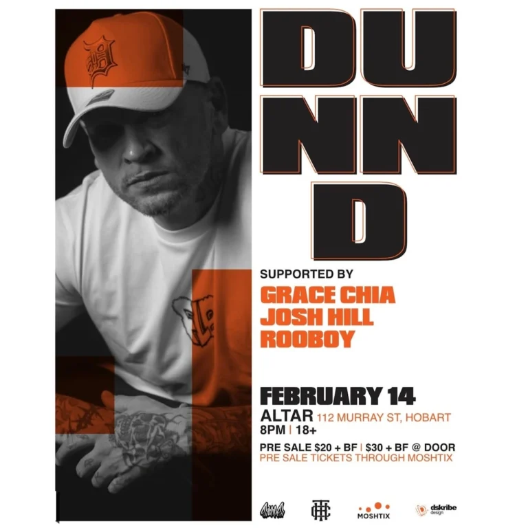 Dunn D 2025 FEB HOB TAS Live Music Australia - Gig Guide & Music Festivals Calendar