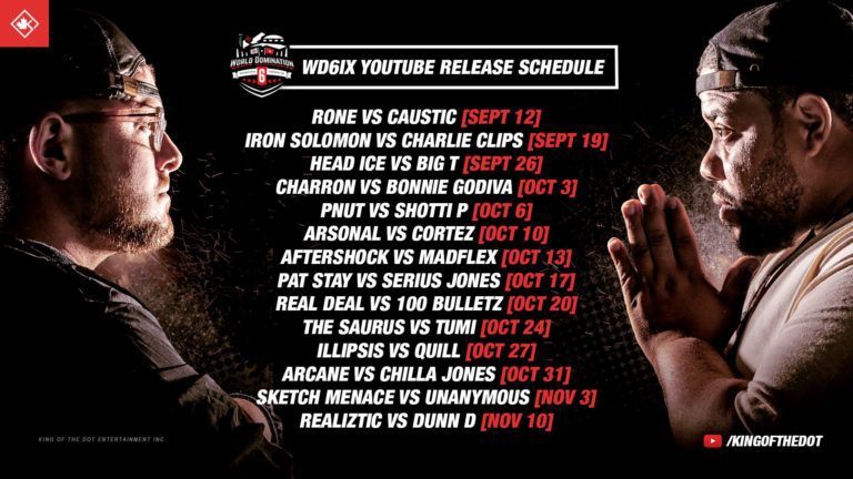 WD 6ix Youtube Release Schedule